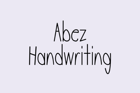 Abez: The Whimsical Handwritten Font for Authentic Branding