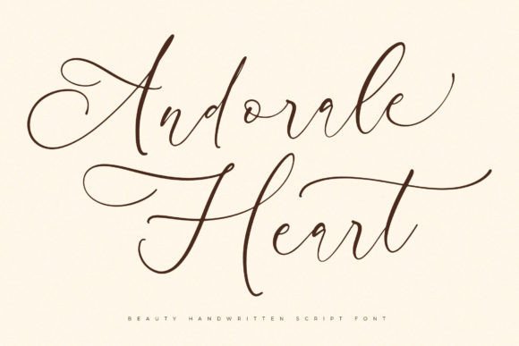 Andorale Heart: A Luxury Script Typeface for Modern Branding