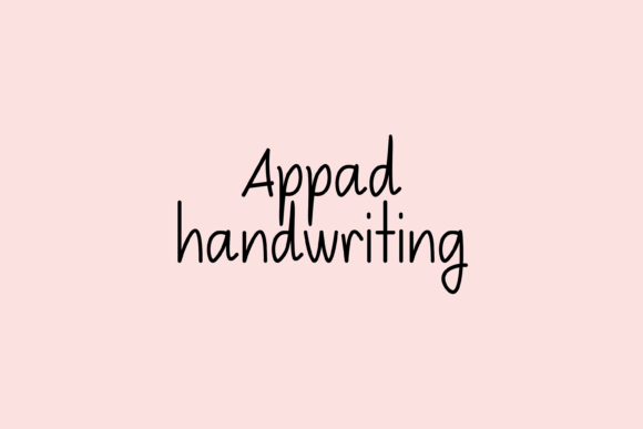 Appad: A Whimsical Handwritten Typeface for Modern Web Design