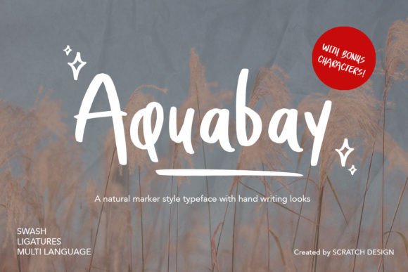 Aquabay: A Handwritten Typeface for Modern Web Design