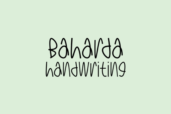 Baharda: The Handwritten Typeface That Elevates Small Business Branding