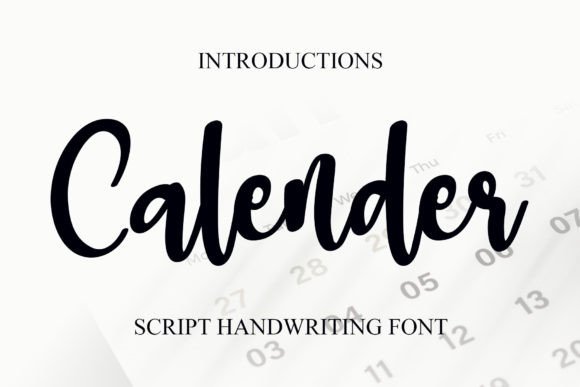 Calender: The Magical Handwritten Typeface for Handmade Brands
