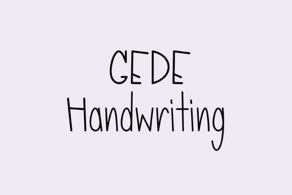 Gede: The Handwritten Typeface That Elevates Your Brand