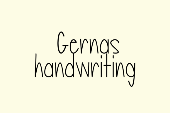 Gernas: The Whimsical Handwritten Font for Campaigns That Need Personality