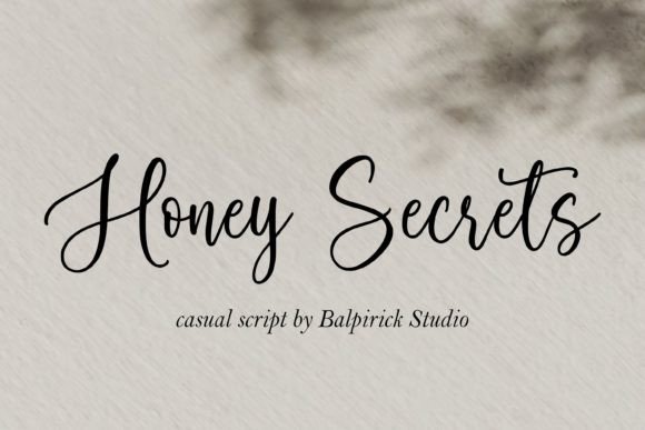 Honey Secrets: The Organic Script Font for Modern Web Design