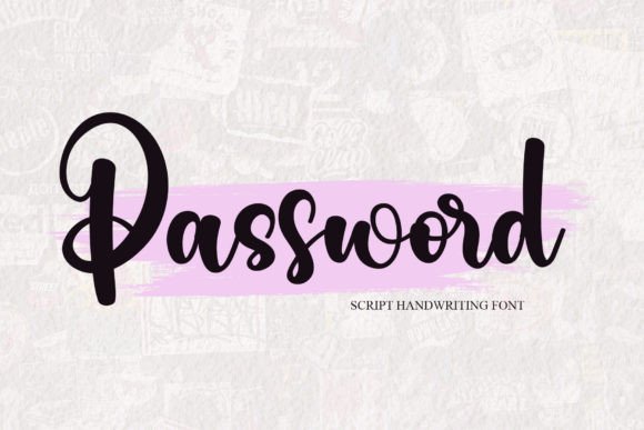 Password: A Handwritten Typeface for Modern Editorial Design
