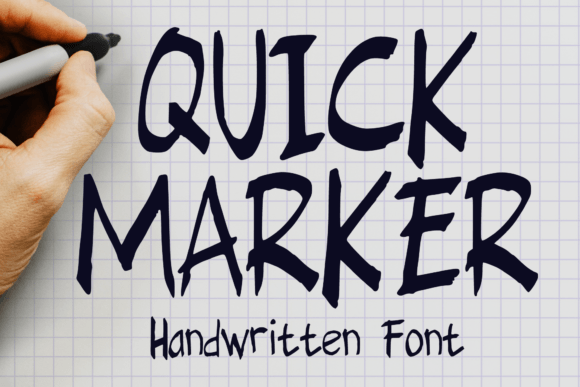 Quick Marker Typeface Review: A Handwritten Skinny Font for Bold Branding
