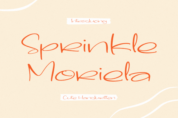 Sprinkle Moriela: A Handwritten Typeface for Modern Editorial Design