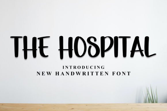 The Hospital: A Bold Handwritten Typeface for Editorial Design