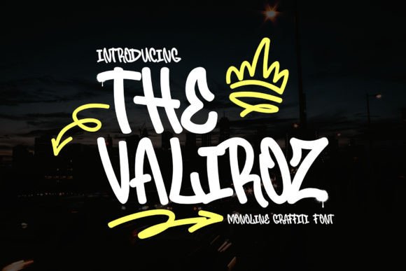 The Valiroz: A Monoline Graffiti Typeface for Editorial Design