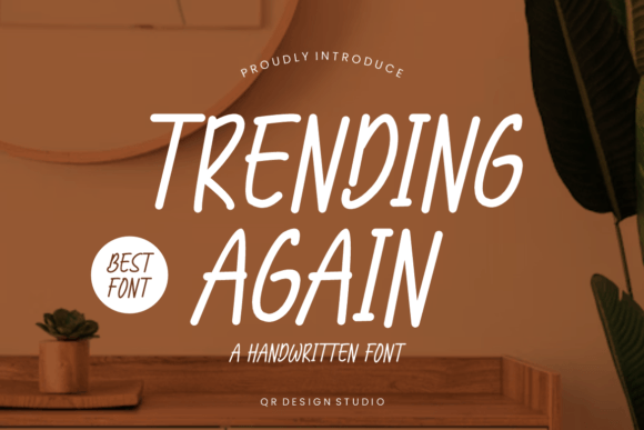 Trending Again: A Handwritten Typeface for Modern Web Design