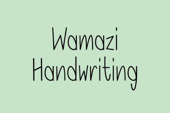 Wamazi: The Whimsical Handwritten Font for Campaigns That Need Personality