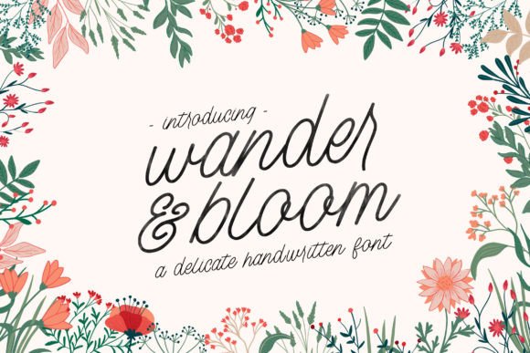 Wander and Bloom: The Handwritten Font for Authentic Branding